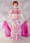 FARAH Egyptian Beaded Costume - Dusty Pink, Magenta and Silver