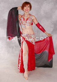 SCARLET'S DESTINY II Egyptian Costume - Red, Silver and Gold