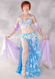 BLUE AFFAIR Egyptian Costume - Blue, Purple, White and Silver