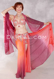 EGYPTIAN BEAUTY Costume - Coral, Mauve and Silver