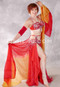 RUBIES AND DIAMONDS Egyptian Costume - Red and Silver,