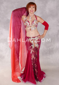 RUBY ROMANCE Egyptian Costume - Wine, Gold and Silver