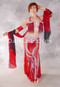 RUBY ROMANCE Egyptian Costume - Red and Silver