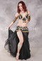 SOHAIR Egyptian Beaded Costume - Black, Gold and Silver