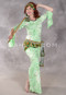 Glittered AZIZA Lime Green Streamers & Confetti Saidi Dress