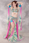 TROPICAL DREAM Egyptian Costume - Turquoise, Gold, Pink and Multi-color