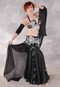 MOON OVER CAIRO Egyptian Beaded Costume - Black, Silver and White
