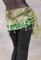 LUXOR WAVE Egyptian Hip Scarf - Lime and Green