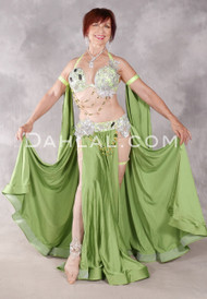 ELEGANT CHARM Egyptian Costume - Lime, Nude, Yellow and Silver