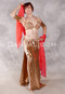SULTRY SUNSET Egyptian Costume- Copper,White and Red