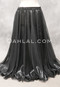LADY LA VIE Metallic Chiffon Skirt - Black