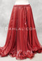 LADY LA VIE Metallic Chiffon Skirt - Red