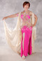ROYAL PROCESSION Egyptian Dress - Hot Pink, Gold and White