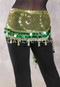 LUXOR WAVE Egyptian Hip Scarf - Lime, Gold and Green