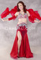 ROMANTIC INTERLUDE Egyptian Costume - Wine, Red, Turquoise, White and Silver