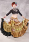 MOONLIGHT AVALON 25 Yard Silk Tiered Ruched Skirt - Olive, Warm Celery, Wine, Yellow, Fuchsia and Silver