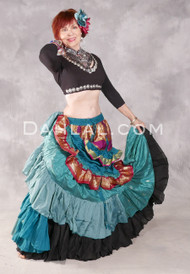COIN BRA COVER with MEDALLION DRAPE from Egypt, for Belly Dance - Dahlal  Internationale