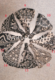 Belly Dance Hair Accessories in Black and White