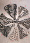 Earthy Printed Headband, Belly Dance Hair Accessories in Black and White
