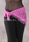 Crocheted Sparkle Hip Wrap - Pink with Pink