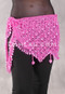 Crocheted Sparkle Hip Wrap - Pink with Pink