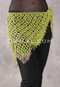 Crocheted Sparkle Hip Wrap - Mint with Gold