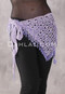 Crocheted Sparkle Hip Wrap - Lavender with Lavender