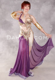 PARADISE FOUND Egyptian Costume - Purple, Nude and Gold