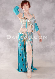 DRIPPING IN DIAMONDS Egyptian Costume - Turquoise, Gold, Silver and Bronze