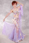 FLORAL CASCADE Egyptian Costume - Lavender, Nude and Pink