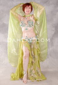 AMARA Egyptian Costume - Olive, Nude, Green and Silver