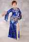 EASTERN DESERT Egyptian Beaded Dress - Royal Blue, Gold and Silver