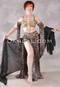 WILD BEAUTY Egyptian Costume - Leopard Print with Black, Gold and White