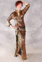 DESERT DARLING Egyptian Saidi Dress - Black, Copper and Gold