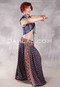 DAMIETTA DUSK Printed Harem Pants- Navy with Multi-color