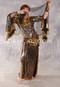 LUXOR LEGACY Egyptian Saidi Dress - Metallic Gold and Black