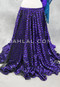 LOTUS Metallic Burnout Velvet Double Chiffon Skirt - Purple