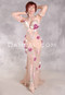 COMING UP ROSES Egyptian Dress - Nude, Rose, White and Silver