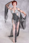 YALLAH BELEDI Egyptian Dress - Black and Silver