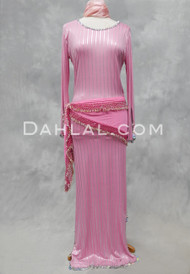 JEWEL OF JAKARTA Egyptian Dress - Pink and Silver