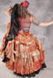 MOONLIGHT AVALON 25 Yard Silk Tiered Ruched Skirt - Apricot, Sandy Peach, Burgundy, Gold and Silver