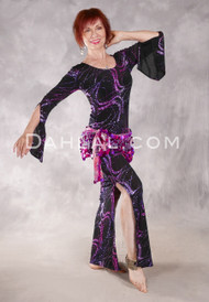 PINK & BLACK GLITTER HAZE Aziza Dress Ltd. Ed.