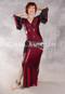 DIAMOND GEM Aziza Dress - Red on Black