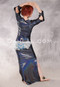 Back View with Sleeves Pinned