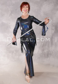 DIAMOND GEM Aziza Dress - Black on Black