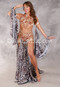 TAHIA'S VISION II Egyptian Beaded Costume - Leopard, Nude, Red, Gold and Black