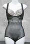 GLITTER Micro Mesh Sleeveless Body Stocking