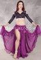 Ruffled Double Chiffon Skirt - Magenta