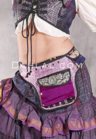 MIRAGE Double Pocket Recycled Sari Hip Belt