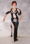 AFTER MIDNIGHT Egyptian Dress - Black and Silver